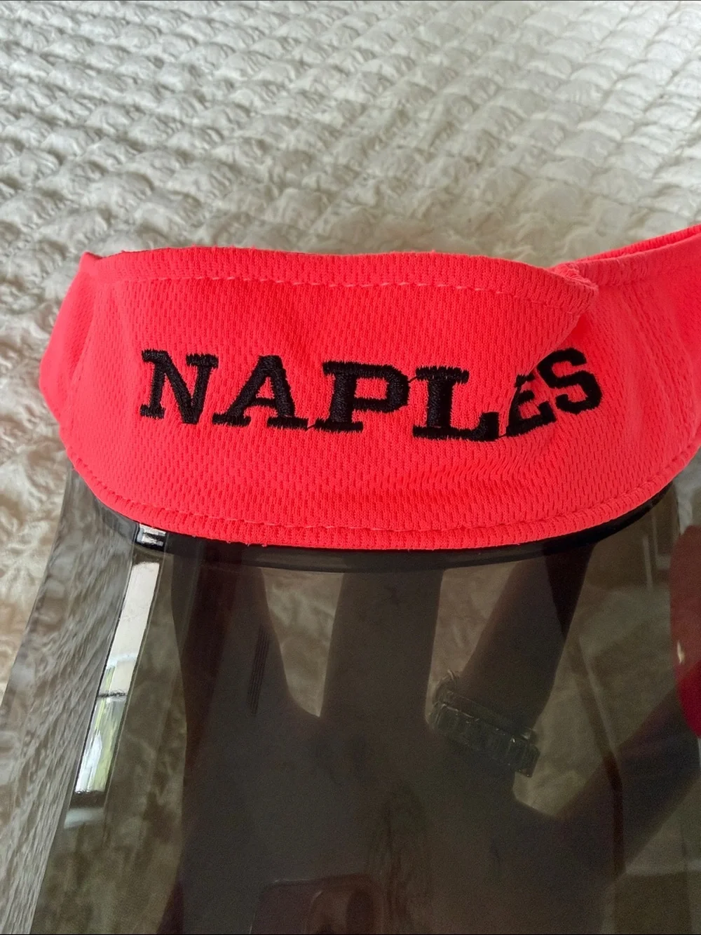 Naples Pink Sun Visor with Tinted Shield